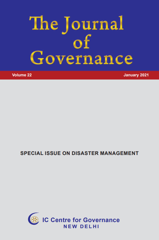 Volume 22 – January 2021 – Special Issue on Disaster Management