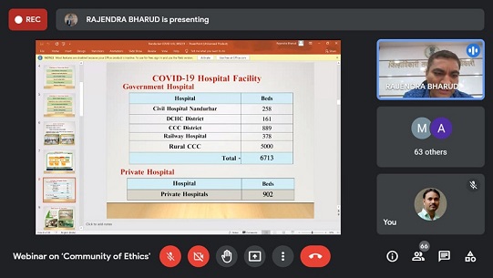 Webinar by Dr. Rajendra Bharud IAS on his experiences on COVID pandemic as District Collector of Nundurbar (on June 13, 2021)